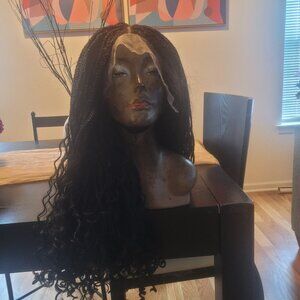 Brand New Boho Knotless Braided Lace Wig – Ready to Slay! 🌸